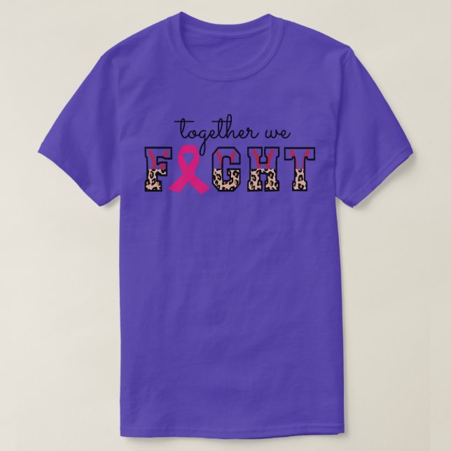 Camiseta Leopard Together We Fight American Baseball Breast (Diseño del anverso)