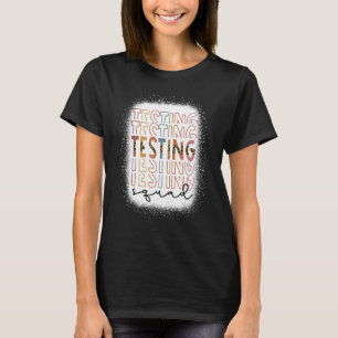 Camiseta Leopard Vintage Testing Squad apilado del té del d