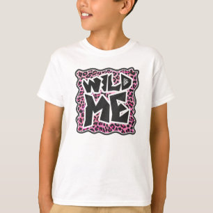 Camiseta Leopard Wild Me Black and Hot Pink Design