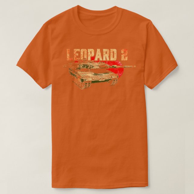 Camiseta Leopardo 2 Tanque Ejército Alemán (Diseño del anverso)