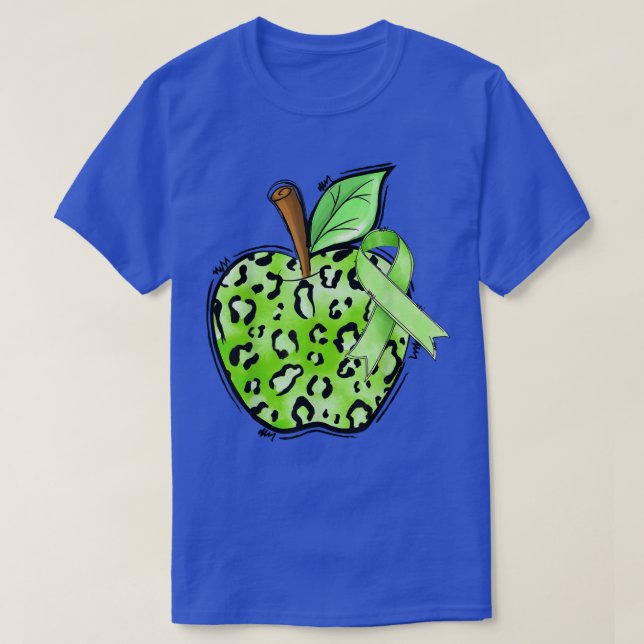 Camiseta Leopardo Apple Cerebral Conciencia de la parálisis (Diseño del anverso)