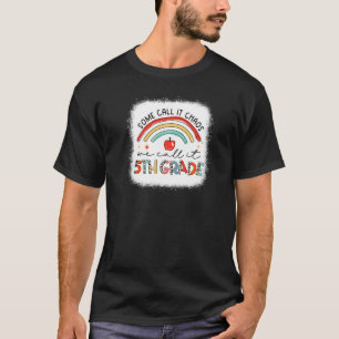 Camiseta Leopardo arcoiris algunos lo llaman caos lo llamam