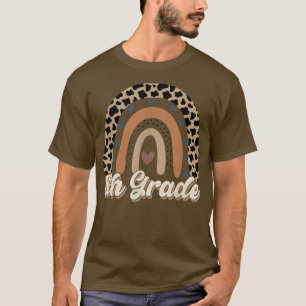 Camiseta Leopardo arcoiris de octavo grado, de vuelta a la 