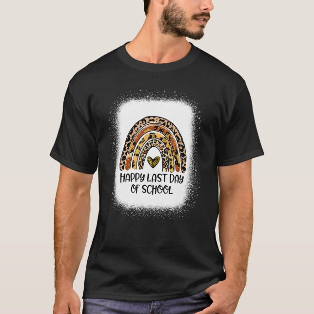 Camiseta Leopardo Arcoiris Feliz Día Del Profesor H (Anverso)