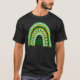 Camiseta Leopardo Arcoiris Irlandés Shamrock St Patrick S D