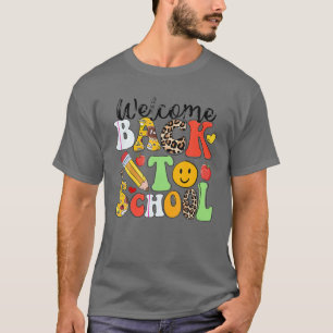 Camiseta Leopardo Bienvenidos De Nuevo Al Profesor De Sonri