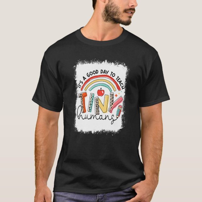 Camiseta Leopardo blanqueado Es un buen día para enseñar un (Anverso)