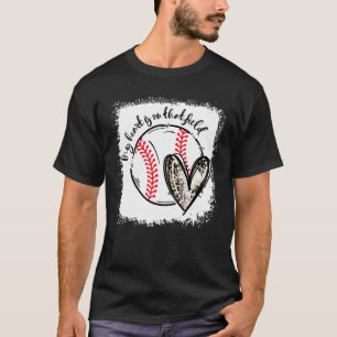 Camiseta Leopardo Blanqueado Mi Corazón Está En Ese Campo B