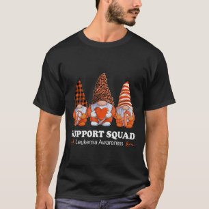 Camiseta Leopardo Buffalo Plaid Gnome Support Squad Leukemi