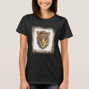 Camiseta Leopardo Cheetah Jaguar Head Watercolor Animal