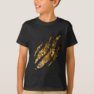 Camiseta Leopardo Cheetah Tiger Leopardo Cara León Gato App