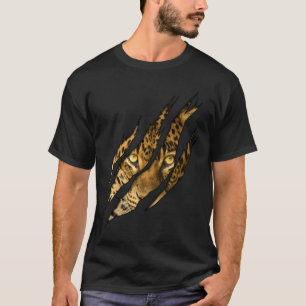 Camiseta Leopardo Cheetah Tiger Leopardo Cara León Gato App