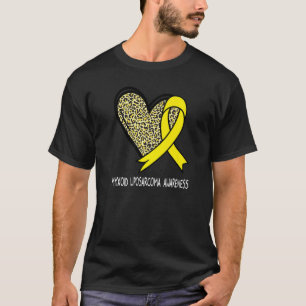 Camiseta Leopardo Corazón Mixoide Liposarcoma Conciencia Am