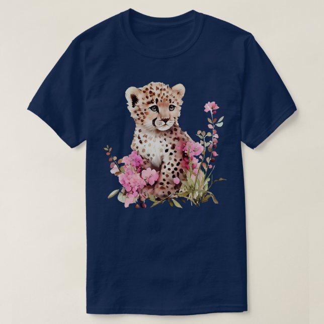 Camiseta Leopardo de bebé (Diseño del anverso)