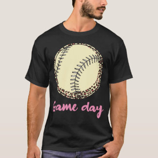 Camiseta Leopardo de béisbol en el Día del Juego