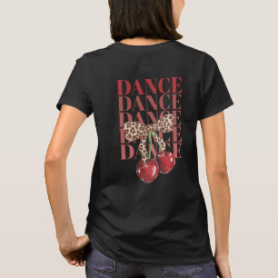 Camiseta Leopardo de Cerezas Rojas Baila Baila Baila Esloga