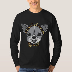 Camiseta Leopardo de Chihuahua Imprimir a Perro de Bandana