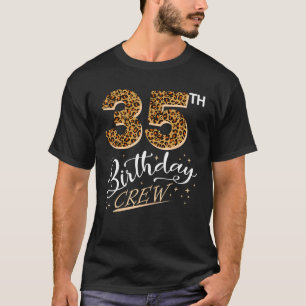 Camiseta Leopardo de cumpleaños de 35 años de edad Imprimir