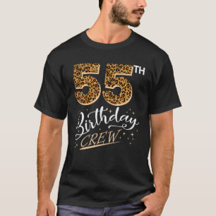 Camiseta Leopardo de cumpleaños de 55 años de edad Imprimir