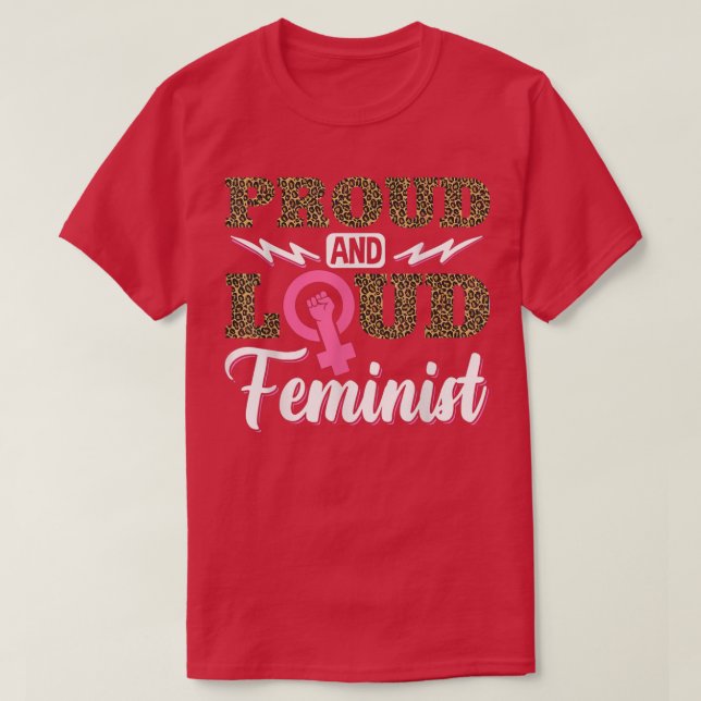 Camiseta Leopardo de empoderamiento femenino por los derech (Diseño del anverso)