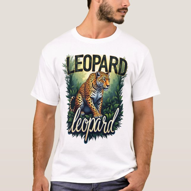 Camiseta Leopardo de la jungla (Anverso)
