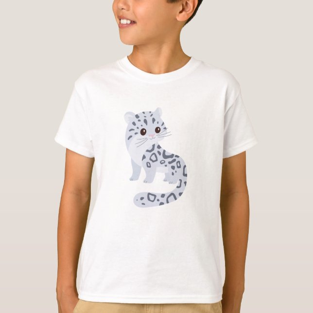 Camiseta Leopardo de la nieve (Anverso)