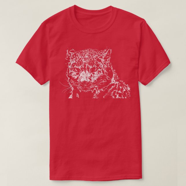 Camiseta Leopardo de la nieve 8 (Diseño del anverso)