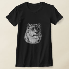 Camiseta Leopardo de la nieve de mano