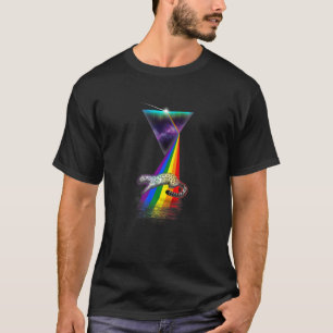 Camiseta Leopardo de la nieve del retro del prisma de vinta