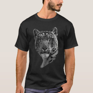 Camiseta Leopardo de la nieve Leopardo de la niebla B blanc