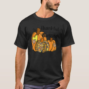 Camiseta Leopardo de las calabazas Agradecido agradecimient