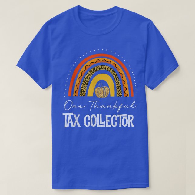 Camiseta Leopardo de las gracias Un cobrador de impuestos a (Diseño del anverso)