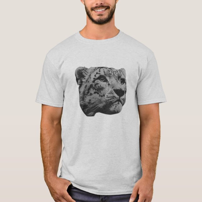 Camiseta Leopardo de las nieves (Anverso)