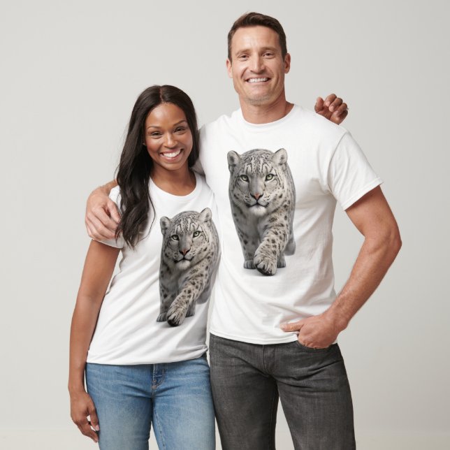 Camiseta Leopardo de las Nieves Aproximándose (Unisexo)