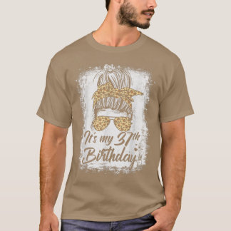 Camiseta Leopardo de los bollos de 37 años es mi cumpleaños