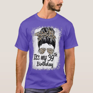Camiseta Leopardo de los bollos de 39 años es mi 39 anivers