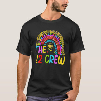 Camiseta Leopardo Del Arcoiris Imprime La 22 Tripulación Pa