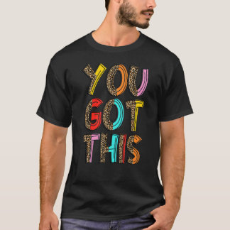 Camiseta Leopardo del día de prueba motivacional para el pr