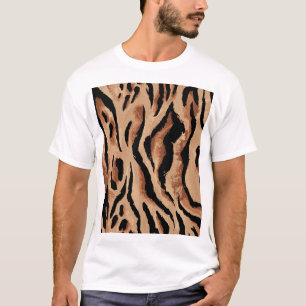 Camiseta Leopardo del tigre: sin foco de piel animal