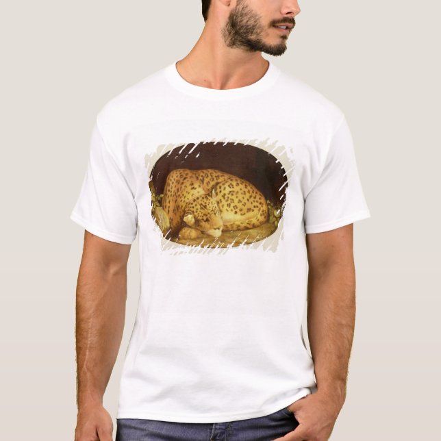 Camiseta Leopardo el dormir de George Stubbs el |, 1777 (Anverso)