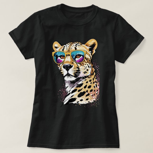 Camiseta Leopardo elegante (Diseño del anverso)