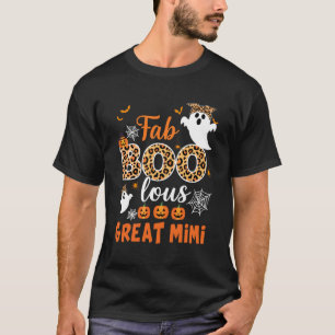 Camiseta Leopardo Fab Boo Lous Gran Mimi Espeluznante Hallo