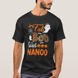 Camiseta Leopardo Fab Boo Lous Nanoo Spooky Halloween Costu
