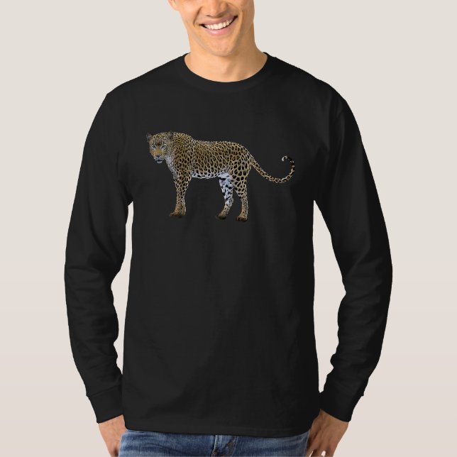 Camiseta Leopardo  Fauna Silvestre Felinos (Anverso)