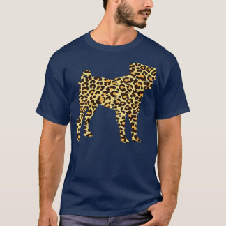 Camiseta Leopardo femenino Imprimir pug lindo animal Mascot