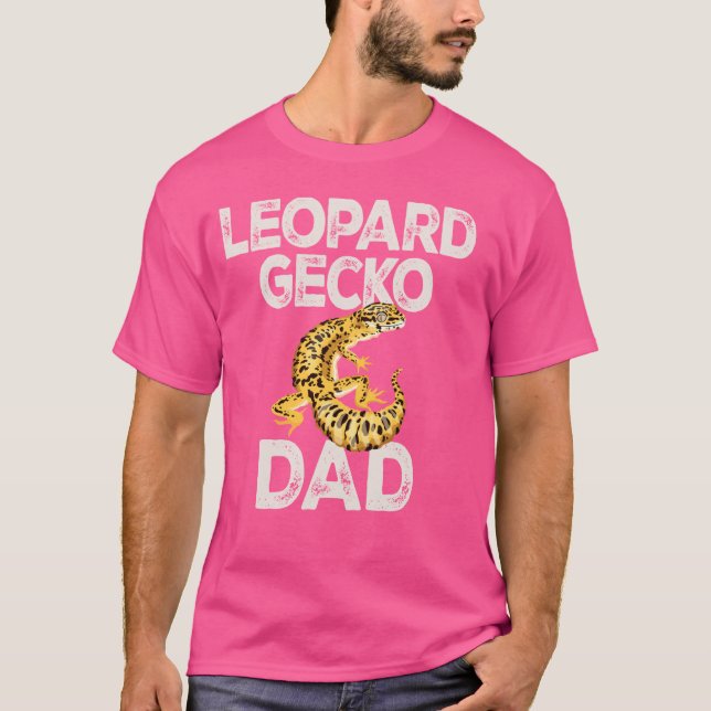 Camiseta Leopardo Gecko Dad Lizard & Reptiles Common Leopar (Anverso)