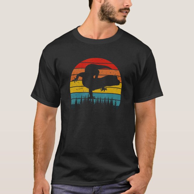 Camiseta Leopardo Gecko Reptile Keeper Gecko Retro 1 (Anverso)