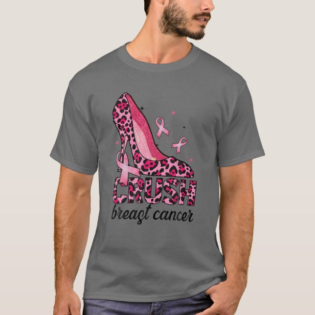 Camiseta Leopardo impreso en alto talón aplastando la guerr (Anverso)