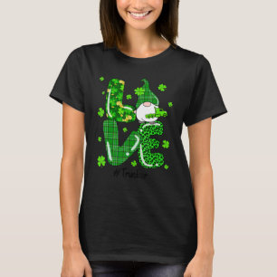 Camiseta Leopardo Irlandés Green Plaid Trucker Gnome St Pat