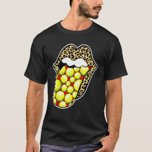 Camiseta Leopardo levanta la lengua de tenis